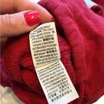 PINK - Victoria's Secret  Red and White Cropped Sweatshirt Photo 4