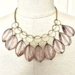 Gold tone large bead statement necklace Photo 0