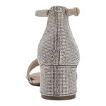 Sugar Noelle Women's Rhinestone Ankle Strap Block Heel Sandals Size 8M New Tan Photo 1