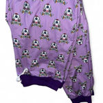 Pitbull Clothing Co Purple and black sugar skull pitbull dog pajama pants Size XL Photo 0
