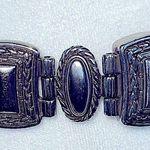 Reversible belt with silver plating one side brown & one side black Photo 6