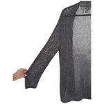 Chico's Travelers Collection Open Front Knit Cardigan Sweater Gray Size XL Photo 8