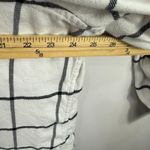 Lands' End  Flannel Shirt 20W White Black Plaid Button‎ Front Cotton Cozy Preppy Photo 4