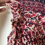 Lucky Brand Red and Blue Patterned Blouse Photo 3