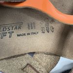 Rafting Goldstar Size 40 9.5 Sandal Soft Footbed Patent Micro Leather Strappy Photo 6