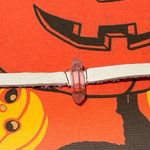 Small purple/pinkish Crystal White Crystal white leather wrap necklace/bracelet Photo 0