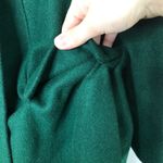 Vintage Deep Green Wool Double Breasted Overcoat Photo 2