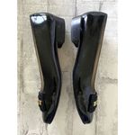 Salvatore Ferragamo Italian Patent Black Bow Accents Pumps Shoes Elegant Sz 6 C Photo 4