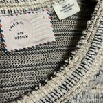 Anthropologie  Postmark Tweed Short Sleeve Cream Zip Back Shirt Photo 2