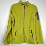 Eddie Bauer  Polartec First Ascent Bright Neon Yellow Zip Up Fleece Jacket Sz 2XL Photo 0