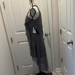 H by Halston Halston Elegant Gray and white Sleeveless Dress Photo 2
