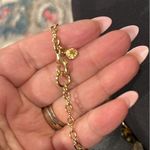 J.Crew NEW TORTOISE ANIMAL PRINT GOLDSTONE DISCS CHAIN LINK NECKLACE Photo 6