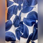 CHOiES White Contrast Polka Dot Print Maxi Skirt W Pockets Pleated Classic Retro Photo 7