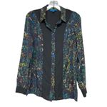 Derek Lam Design Nation Printed Button Down Shirt Size S Photo 3
