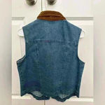 Faded Glory Vintage  Corduroy Collared Denim Vest Photo 1