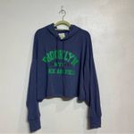 Aerie  Blue Brooklyn Track & Field Graphic Hoodie Sz L Photo 1