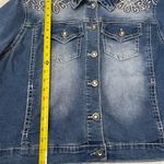 Cato  Blue Denim Jacket with Embroidery Photo 2