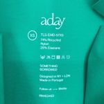 ADAY Something Borrowed Shirt Womens XS Emerald Green Minimalist Travel Chic Photo 9