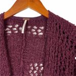 Free People ✨ Saturday Morning Knit Oversized Maroon Cardigan Cardi Sweater✨ Photo 8