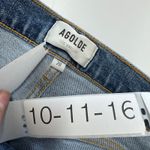 AGOLDE Jeans Womens Size 28 Blue Pinch Waist High Rise Skinny Crop Denim Raw Hem Photo 3