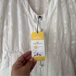 CAbi 5943 Midsummer White Floral Eyelet Embroidered Dress Topper Coverup SIZE 8 Photo 5