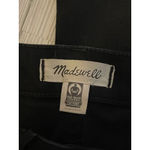 Madewell Curvy Kick Out Jeans Black High Rise Cropped Flare Size 30 Photo 3