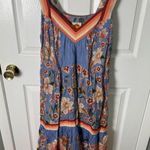 Farm Rio  Blue Superbloom Tapestry Maxi Dress M Photo 1