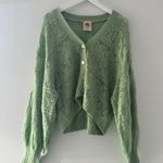 Farm Rio Green Textured Knit Cardigan M Photo 4