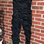 Forever 21 NEW   Black Ruched Jumpsuit M Photo 0