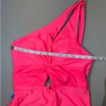 Cupshe NWT  One Shoulder Cutout Swimsuit Pink Twist Front One Piece Lined M Photo 5