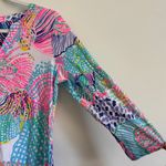 Lilly Pulitzer  Ali Dress Size Medium Pima Cotton Beach Summer Pink Seashell Photo 5