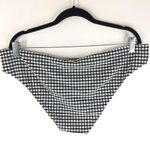 ANDIE  Swim The Cheeky Bikini Bottom Stretch Gingham Plaid Black M Photo 3