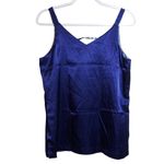 Serra  Women's Blue V-Neck Reversible Geometric Retro Tank Top Size S Photo 5