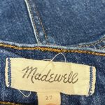 Madewell  Women's Blue Button Up Medium Wash Pencil Denim Jean Skirt Size 27 Photo 3