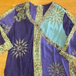 Soft Surroundings  Tie Dye Snake Sun Coastal Lagenlook Hankerchief Hem Top Photo 1