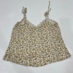 Abercrombie & Fitch Floral Tie Strap Tank Top Yellow White Size Small Photo 1