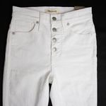Madewell NEW 10" High-Rise Skinny Crop‎ Jeans in Pure Whit, 24 Photo 5