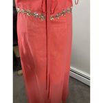 May‎ Queen Couture 10 Pink Strappy Rhinestone Accent Maxi Chiffon Formal Dress Photo 4
