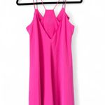 Amanda Uprichard  Silk Dress Mini V-Neck Photo 3