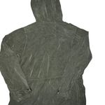 American Eagle Womens Military Cargo Hooded Jacket Tie Waist Green Size medium Photo 2