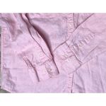 American Living  Pink Adjustable Sleeves Pockets Button Up‎ Linen Shirt LARGE Photo 5