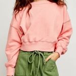 Free People  Take Me Back Pullover in Pink Sz Medium Photo 2