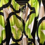 Michael Kors MICHAEL Lime Green Abstract Print Blouse Photo 1