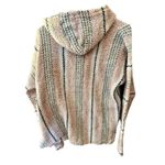 Earth Ragz Women Size Medium Pink Geometric Baja Style Hippie Hoodie W/ Pockets Photo 3