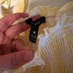 AQUA Gingham Smocked Mini Dress Photo 2