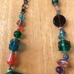 Tribal Glass Beaded Necklace Earrings Set Handmade Photo 7