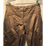 Cache Satin Expresso Coin Embellished Crop Pant New Metallic Kissed New $118 NWT Photo 5
