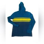 Title Nine Blue Yellow Navy Wool Blend Full Zip Hoodie Jacket Large EUC Photo 2
