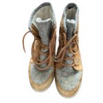Sorel  Women's Waterproof Winter Boots Tan Grey Lace Up Size 8 Photo 3