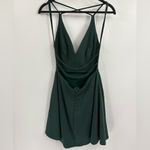 Lulus Green A Line Mini Backless Prom Event Hoco Skater Dress Size Small Photo 8